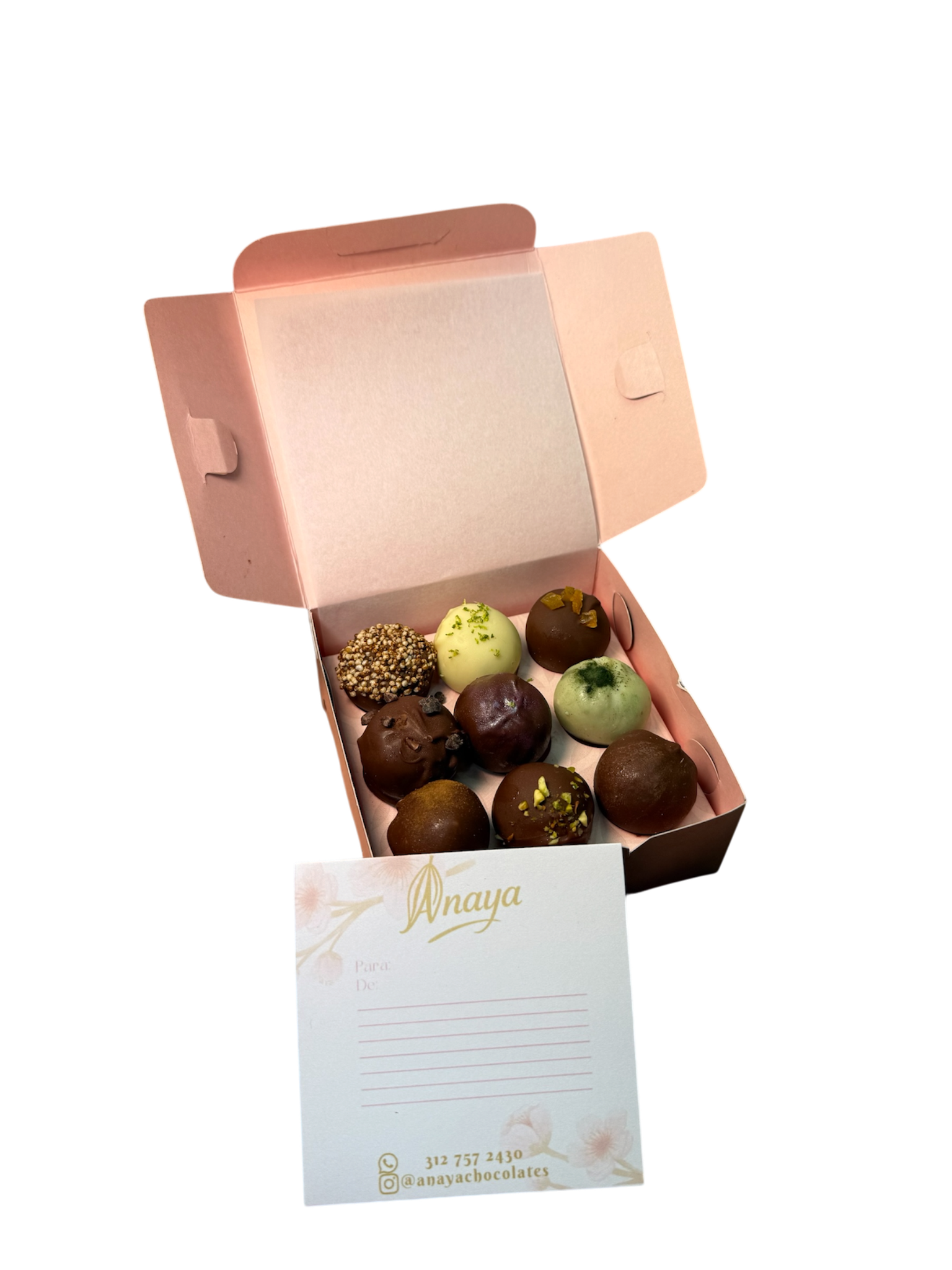 Caja de 9 truffles Anaya